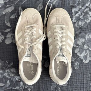 Adidas Cream and White Classic Sneakers